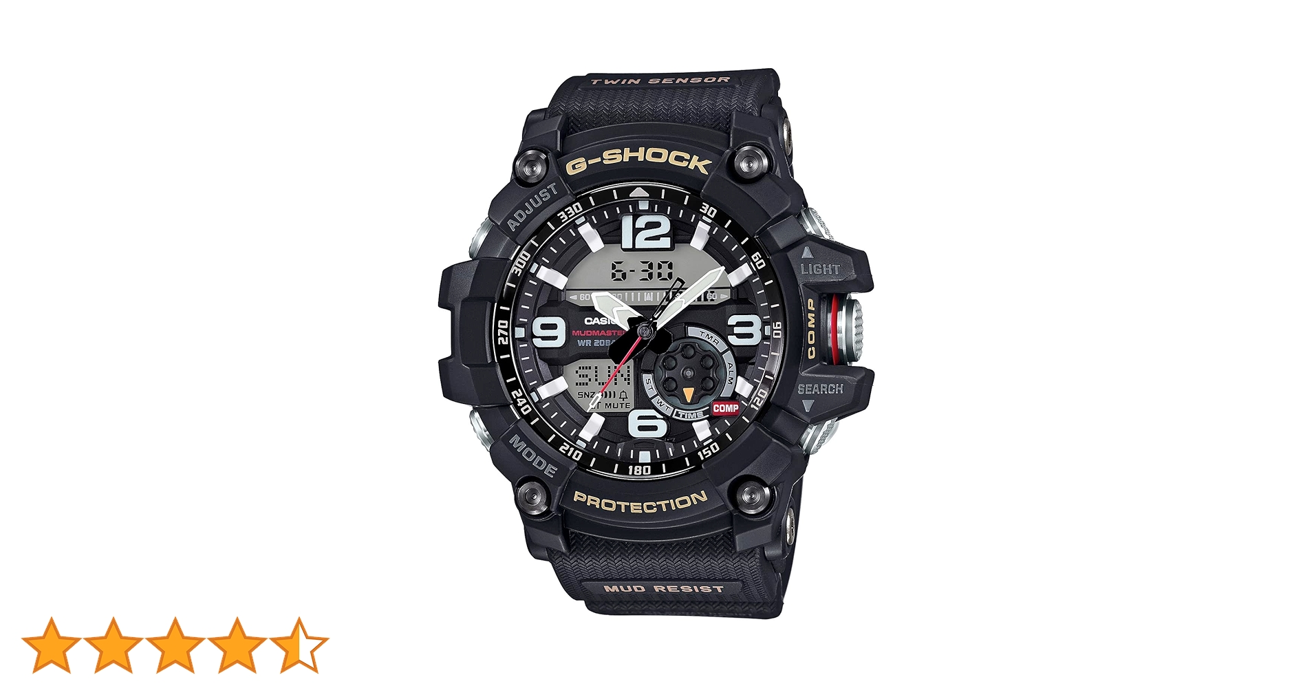 Casio Sports Watch Men's Master of G Mudmaster Twin Sensor